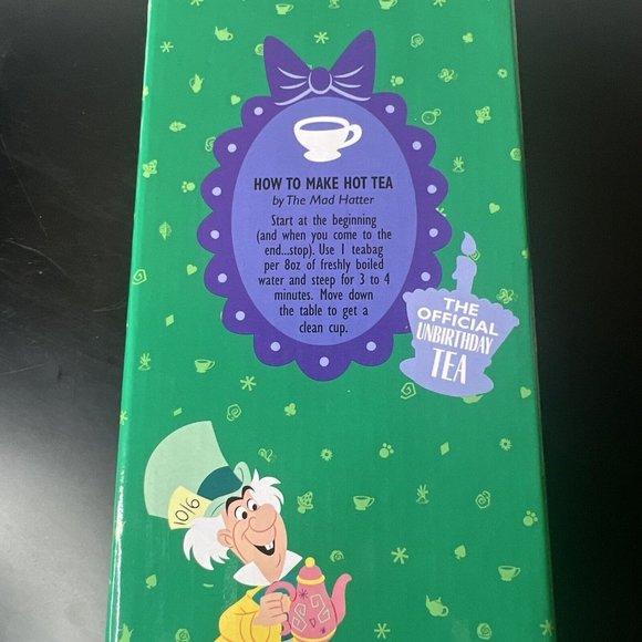 Disney Parks Alice Wonderland Tea Set For One Mug / Teapot / 10 Tea Bags NIB - Picture 4 of 7